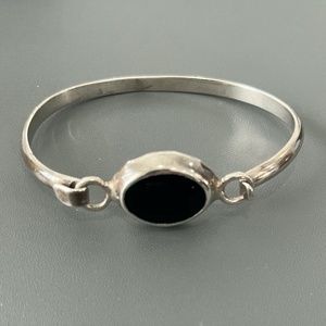 TAXCO Mexico Sterling Silver (925) & Black Onyx Bracelet